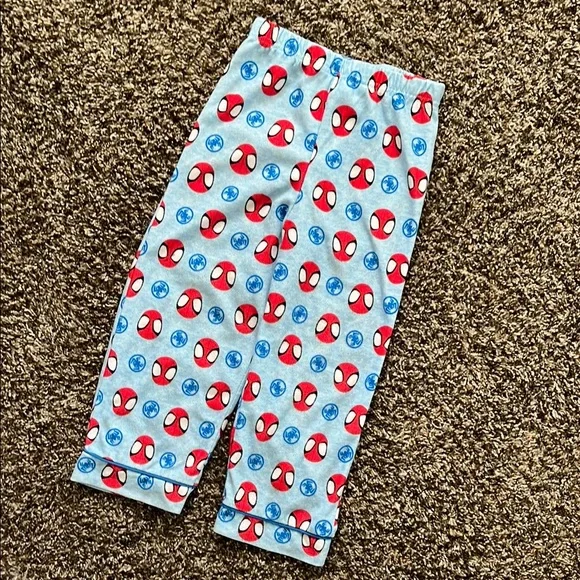 Marvel Spiderman Blue Red Pajama Pants, Elastic Waist, Size 5T Polyester - Picture 2 of 9
